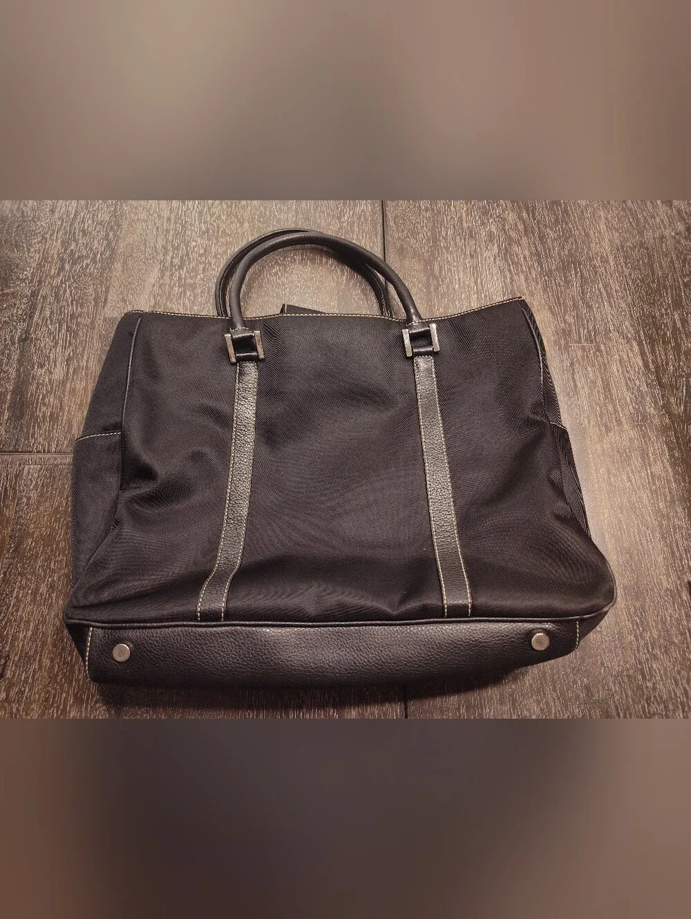 Vintage Fossil Men's Travel Tote Bag with Dual Handles